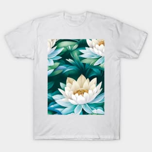 White lotus composition artwork T-Shirt